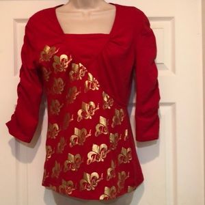NWT Old Skool French Lily t-shirt size L